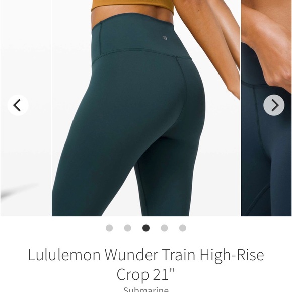 size 2 Wunder Train High Rise Crop Submarine - Picture 3 of 7